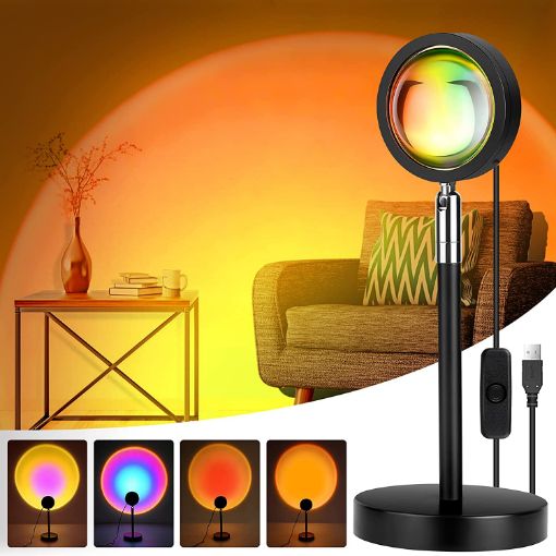 Sunset Lamp 4 in 1 110W Sunset Light For Home Decoration