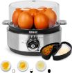 Picture of 7 Egg Boiler EB40, Egg Cooker with Buzzer, Egg Steamer makes Soft | Medium | Hard Boiled Eggs Alarm Timer Settings