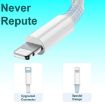 Picture of High-Speed USB to Lightning Cable for Apple iPhone Fast Charging & Data Transfer 1M White