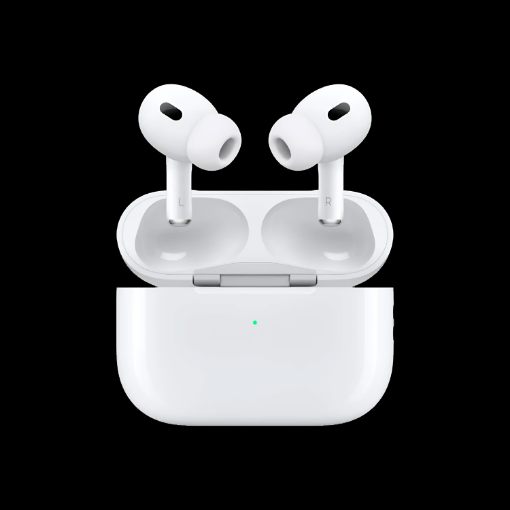 Picture of Airpods Pro (2nd generation) with MagSafe Charging Case (USB-C) For Apple | IPX4 Rating | Bluetooth Noise Cancelling Wireless Airpods