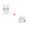 Picture of Airpods Pro With  MagSafe Wireless Charging Case For Apple Devices | White | Seller  Warranty | Active Noise Cancellation Wireless Airpods